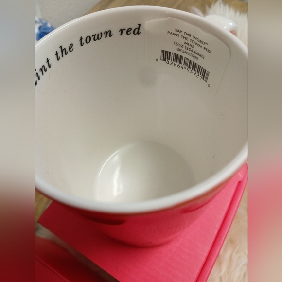 New Kate Spade red mug - Picture 2 of 2